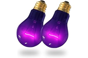 Lustaled Reptile Heat Lamp Bulbs-100W Tortoise Night Heat Bulb E26 Terrarium Heat Lamp Simulate Natural Moon Purple Light for Snake Bearded Dragon Leopard Gecko Lizard Chameleon-2Pack