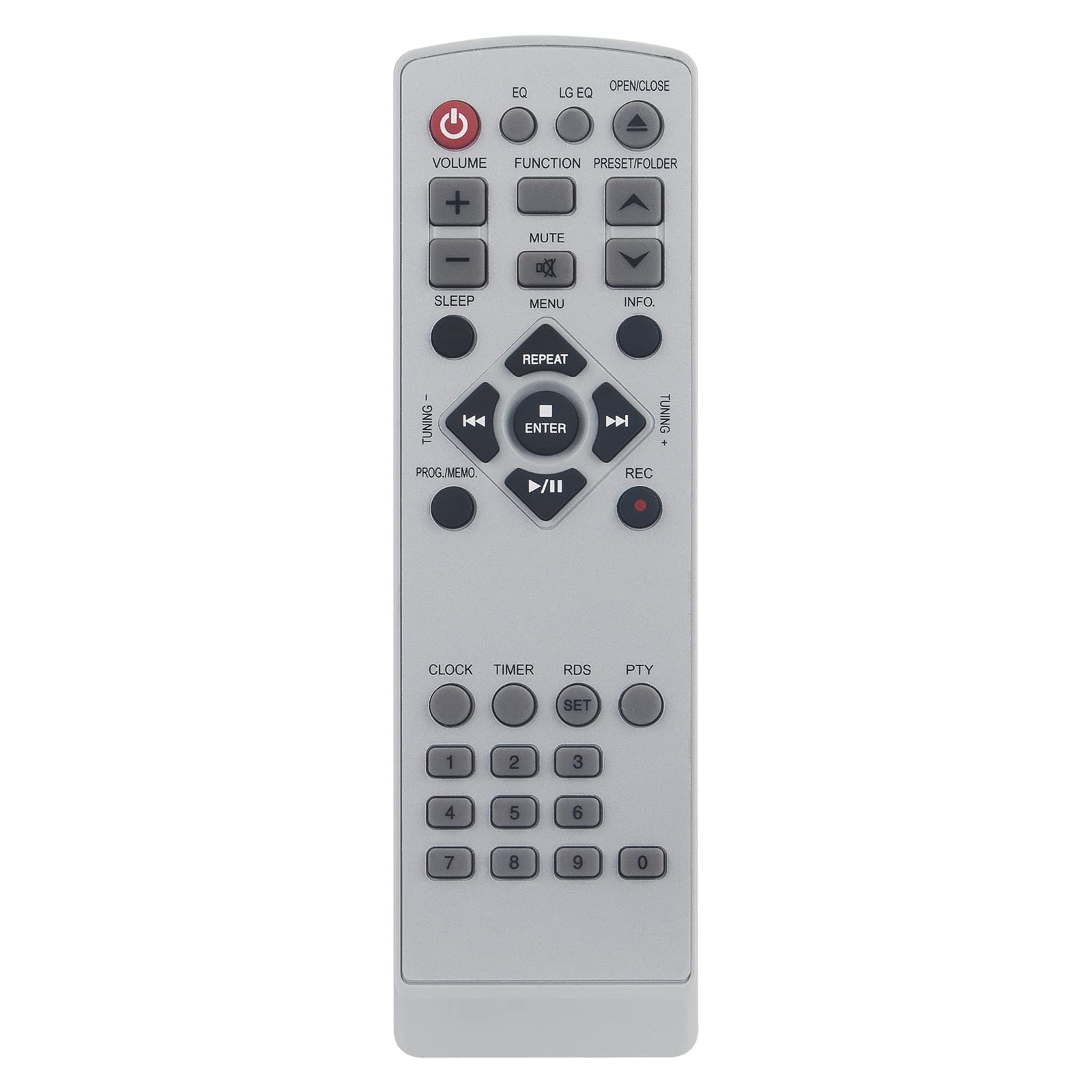 New COV30849803 Replace Remote Control COV30849803 Remote Control Replacement fit for LG Sistema Micro Hi-Fi TA106 TAS106F TA106DAB Remote Controller