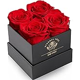Impouo Preserved Rose, Mothers Day Roses in a Box, Forever Preserved Roses Gift for Mom, Birthday Gifts for Women/Mom/Girlfriend/Wife/Grandma/Her