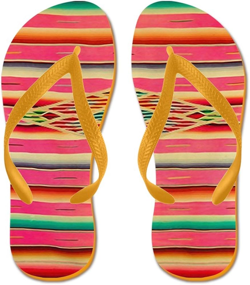 serape flip flops