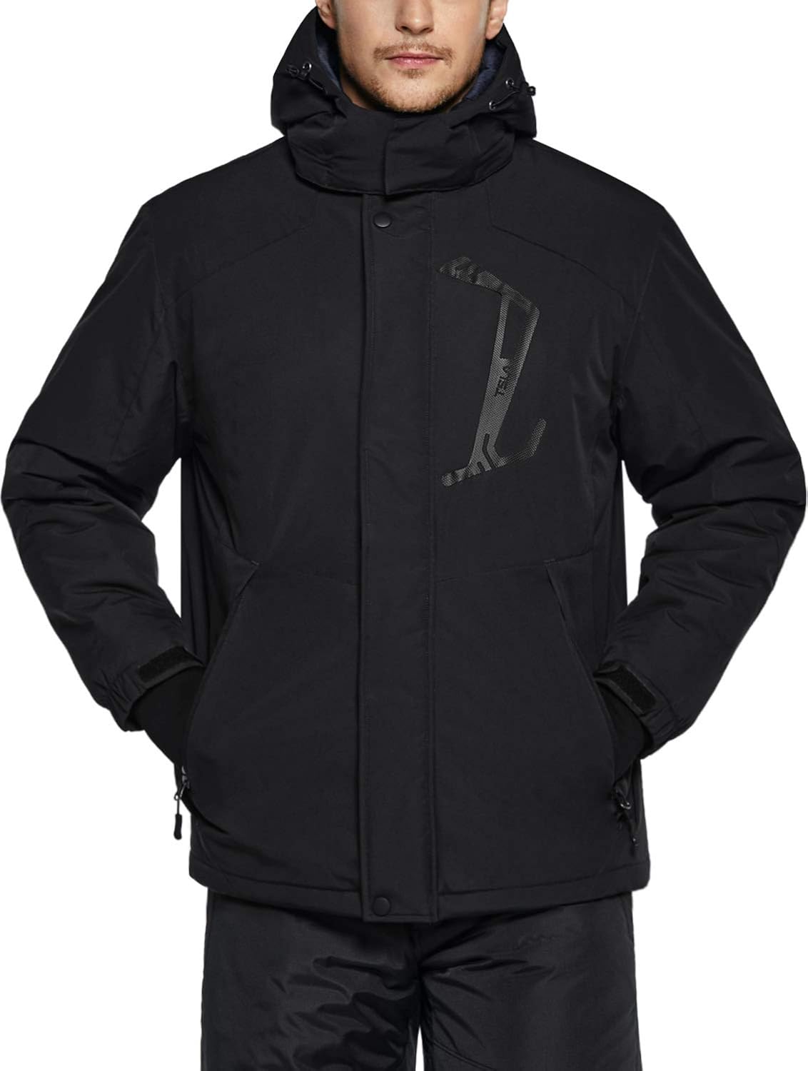 TSLA Men's Winter Ski Jacket, Waterproof Warm Insulated Snow Coats