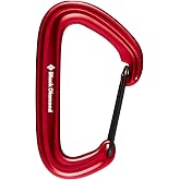 Black Diamond LiteWire Carabiner, Hot-Forged Wiregate, Rock Climbing