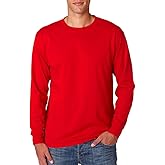 Jerzees 29LS Heavyweight Blendo Long Sleeve Tee44; True Red - Medium