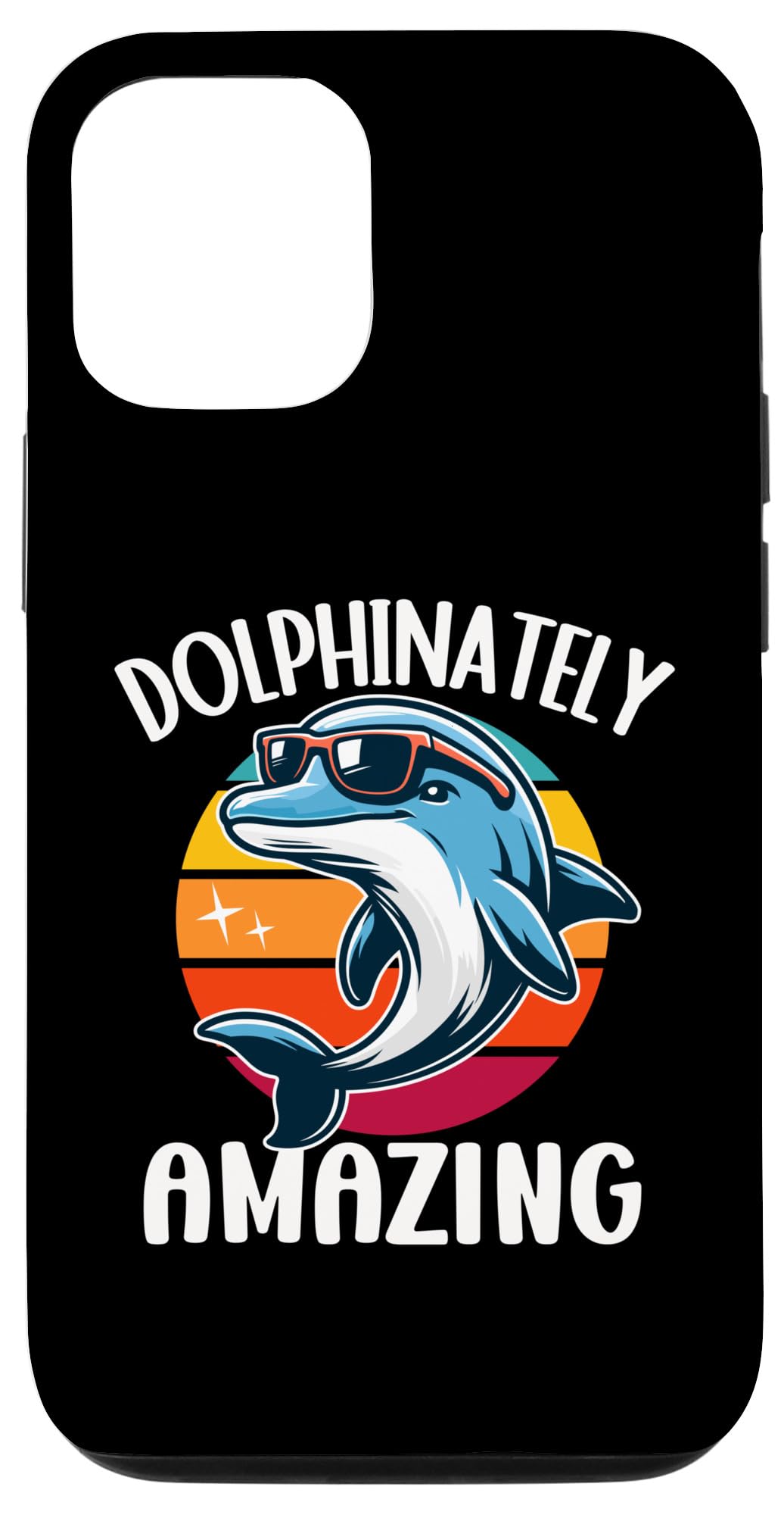 iPhone 14 Pro Dolphinately Amazing Funny Dolphin Sunglasses Kids Ocean Case