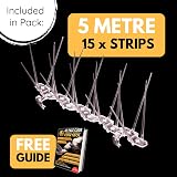 Defender Bird Spikes 5m Gutter Spike Pack for Pigeons & Seagulls view 2
