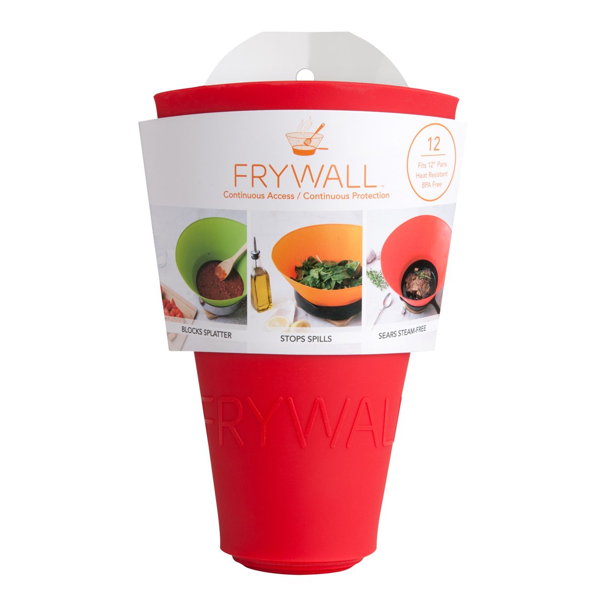 Frywall 12 (Large) Black Splatter Guard, as Seen on Shark Tank