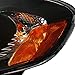 Spec-D Tuning 2LH-COR03JM-RS Toyota Corolla Black Crystal Headlights