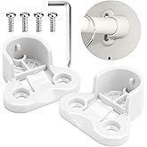 YIBEICO Upgraded Replacement Brackets for IKEA Pax Komplement, White Replacement Brackets Kit Rail Holders for IKEA Pax Closet System