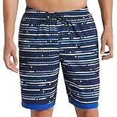 Nike Men's Americana Horizon Stripe 9" Swim Trunks