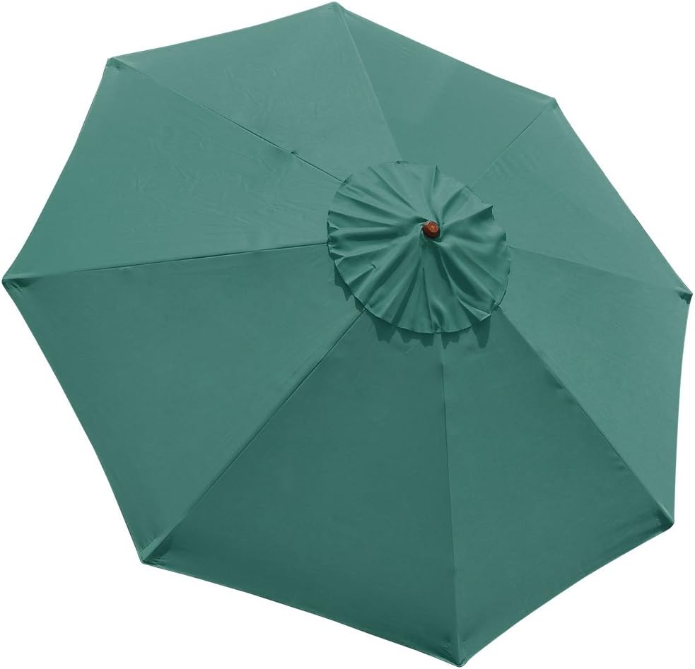Amazon Com Legendary Yes 9 Feet Green 8 Rib Patio Umbrella Replacement Canopy Canvas Cover 9 Green Home Kitchen