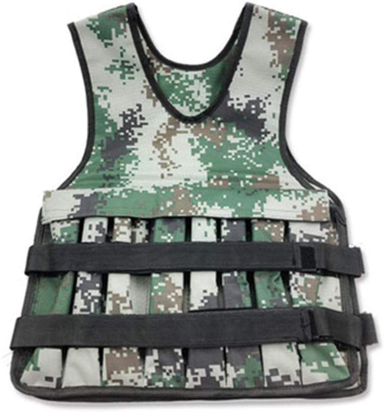 Uiophjkl Running Weighted vest Adjustable Weighted Vest Resistance Training Fitness Workouts Comfortable Under Shirt Weighted Vest,Weights Not Included For Men Women (Color : Camouflage, Size : Free)