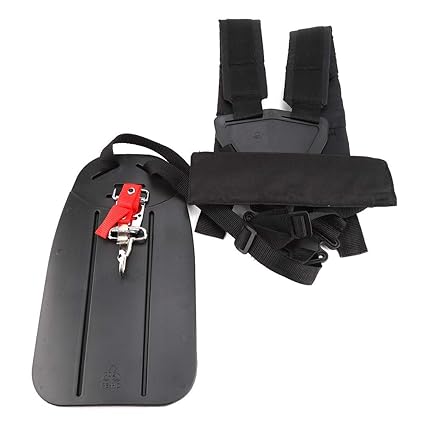 Trimmer Harness Strap Double Shoulder Strap Mower Nylon L-Shaped Belt Universal for Brush Cutter Garden