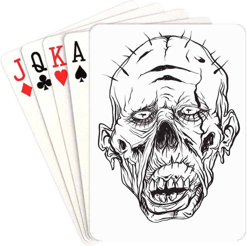 Amazon Com Nana Fun Deck Of Cards Scary Devil Clown Head Girl Playing Cards Unique For Kids Adults Card Decks Games Standard Size Sports Outdoors amazon com