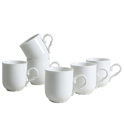 solecasa 9/13 onzas Classic Floral tazas de porcelana (apta para ...