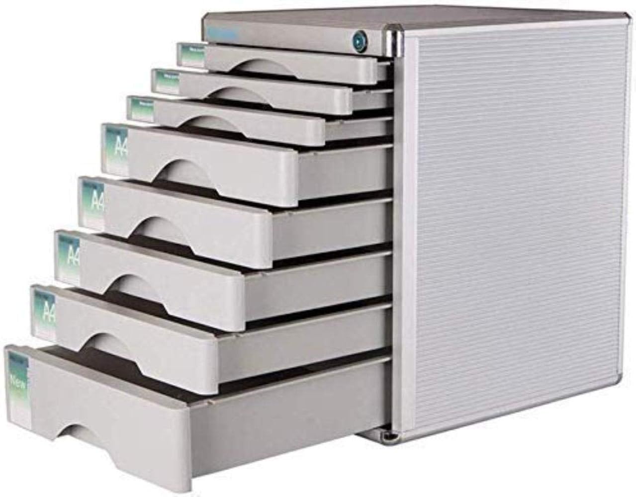 File Lock Multilayer Plastic Drawer Type Office Storage