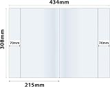 Bright Ideas Clear PVC Book Covers A4 434x308mm 250 micron PK10 BI9000 view 4