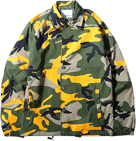 Amazon カラフル迷彩柄 コーチジャケット 全8色 S 3xl コート ジャケット 通販