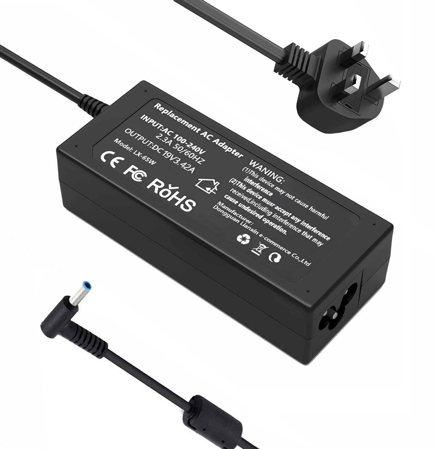 65W 45W HP Laptop Charger for HP Pavilion x360 11 13 14 15 17,Envy 13 15 X360,Elitebook 840 G5, ProBook Chromebook Stream Series,Spectre 710412-001 Laptop Power Supply (4.5mm * 3mm)