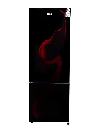 Haier 345 L 3 Star ( 2019 ) Frost-Free Double Door Refrigerator (HRB-3654CSG-E, Black)