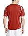Russell Athletic Men's Dri-Power Tee with Color-Block Inserts, True Red/Rock, Large