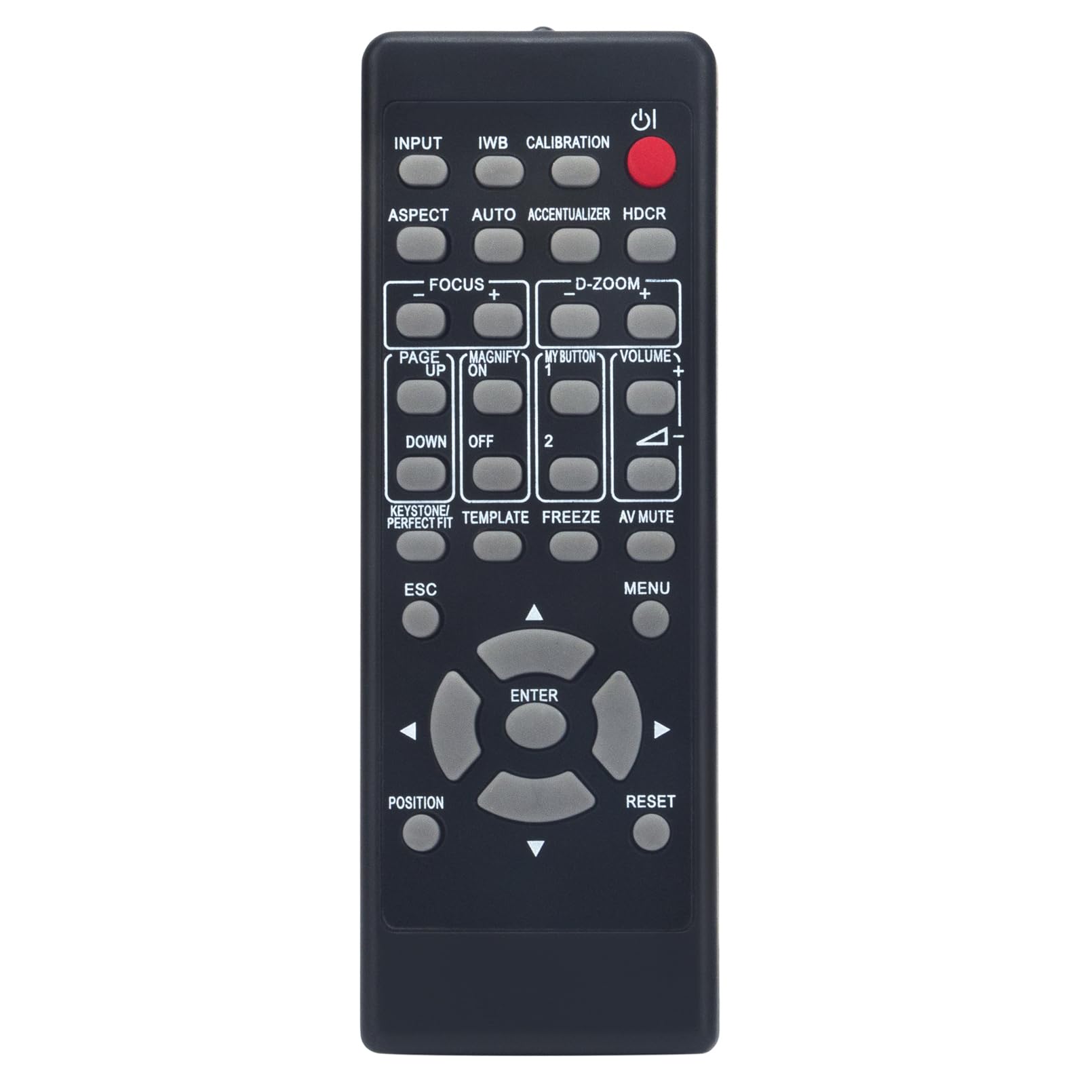 VINABTY HL03033 Replacement Remote Control fit for Hitachi Projectors CP-AW2503, AW2505,AW3005,AW3506,AX2503, AX2504,AX2505, AX3003,AX3005,AX3503,BW301WN,BX301WN,CW251N,CW251WN,CW301WN,AW3003