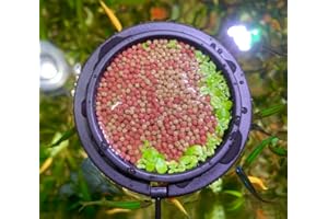 NESTBASICS Magnetic Fish Feeding Ring, Floating Aquarium Feeder Ring for Fish Tank，Betta Feeding Ring for Goldfish, Guppy, Fresh/Saltwater Tanks- Prevents Food Scattering and Anti-Falling Off（Patented Product）