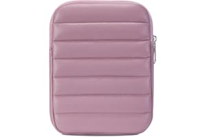 Clezolraa 6-7 Inch Puffy Sleeve Case for 7" Kindle Paperwhite 12th Gen/Colorsoft 2024, 6.8" Kindle Paperwhite 11th Gen, 6" Kindle 11th Gen 2024/2022, Oasis, Protective Pouch Bag, Purple