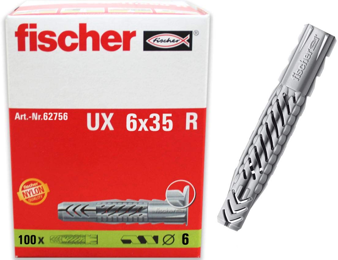 UX 6 Universal Plug Set of 100 6 x 35