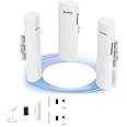 Point to Multipoint Outdoor Internet Long Range Wireless Bridge for Starlink Gen 3 Router, Starlink WiFi Extender, IP65 Waterproof, 5.8GHz 3KM 100Mbps with 16dBi High Gain Antenna, 3 Pack