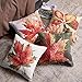 Phantoscope 18 x 18 in Set of 4 Decorative Fall Maple Leaves Throw Pillow Case Accent Cushion Cover, 18