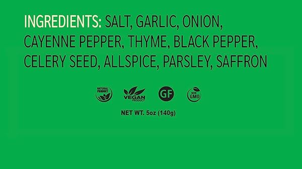 CHICKEN SEASONING WITH SAFFRON – 100% NATURAL HERBS AND SPICES, POULTRY SEASONING, NON-GMO, NO-MSG, GLUTEN FREE, NATURAL INGREDIENTS BY GOLDEN TOWER – 5OZ PACK – 140G