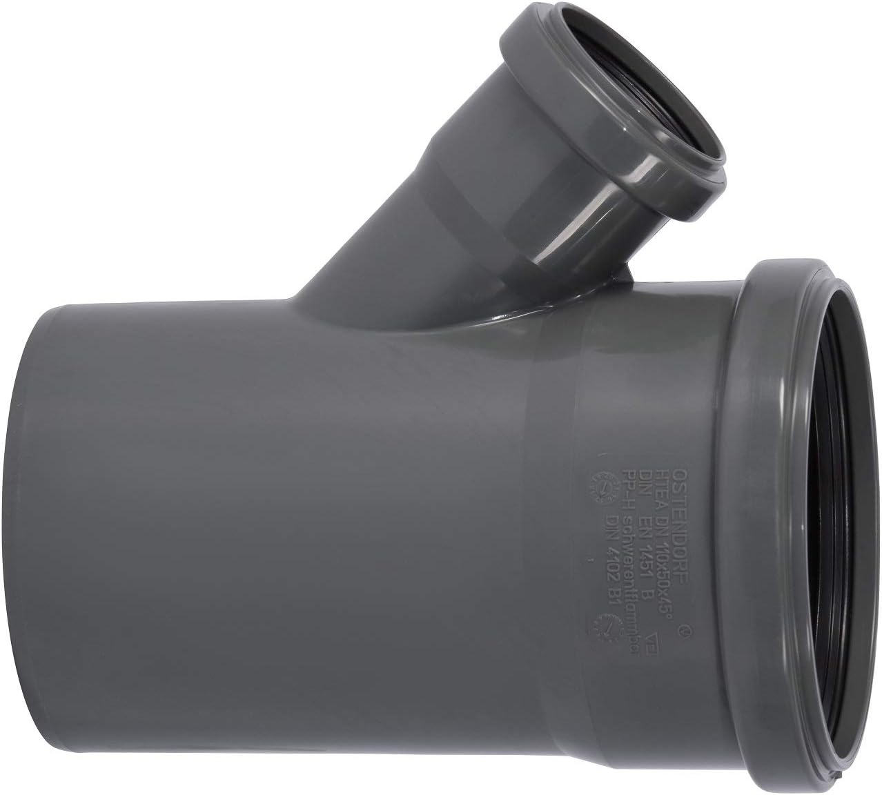 Ostendorf K11477-003 HTsafe HT Branch, Gray, DN110/50/45 Grad - Image 3