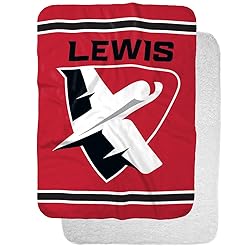 Lewis University Primary Logo Stripes Sherpa