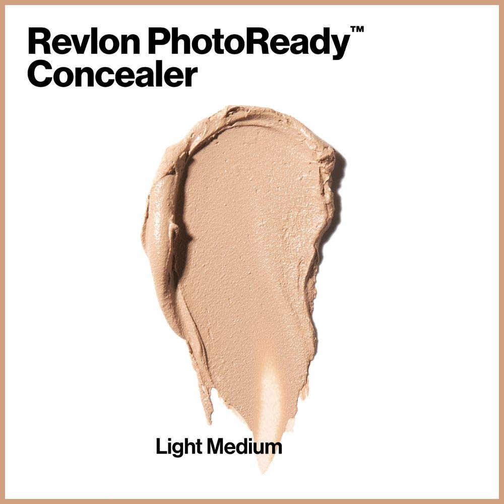 Revlon PhotoReady Concealer Stick, Creamy Medium Coverage Color Correcting Face Makeup, Light Medium (003), 0.16 oz : Concealers Makeup : Beauty