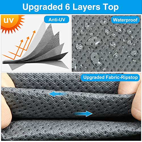 RVMasking Upgraded 6 Layers Top Travel Trailer RV Cover Waterproof