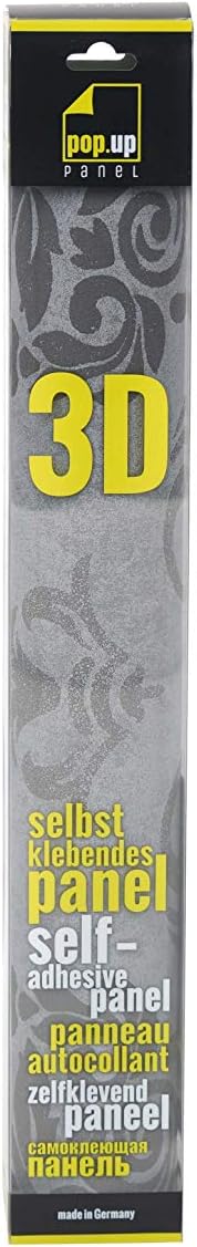 Livingwalls 368241 36824-1 Self-Adhesive Panel 3D with Ornaments Baroque 2.50 m x 0.52 m Black/Grey Made in Germany - Image 3