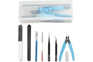 Bigstone 13 PCS Gundam Model Tools Kit Hobby Building Tools Set for Cars, Airplanes, Buildings, Gundam Robots Models Building