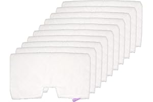 Extolife 10 Pack Washable Steam Mop Pads Replacement for Shark Steam Pocket Mops S3501 S3601 S3550 S3801 S3901 S3601D S3801CO S3901D S3455K S2902 SE450