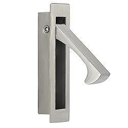 HOMOTEK Recessed Pocket Door Pull Handle, Edge
