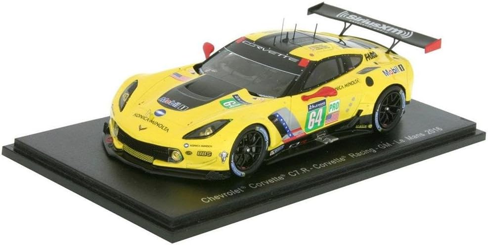Chevrolet Corvette C7.R n.64 LMGTE Pro Corvette Racing Resin Model Car in 1:43 Scale by Spark