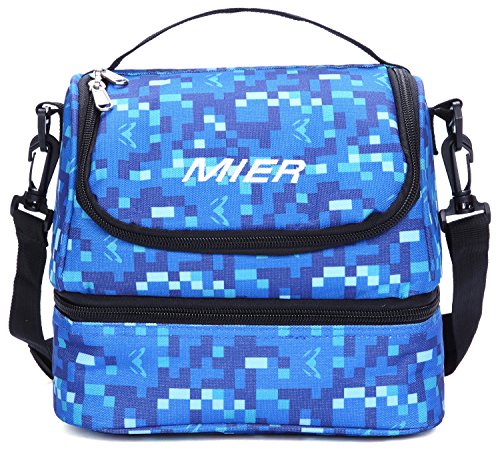 mier double decker insulated lunch box