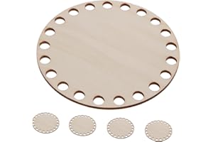 FONDOTIN 5 pcs Bag Bottom Insert with Holes for Knitting Crochet Bag Shaper Base for Handbag and Purse Crafting