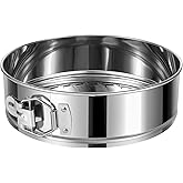 E-Gtong 9 Inch Springform Cake Pan, 304 Stainless Steel Springform Pans, Leakproof & Nonstick Cheesecake Pan with Removable Bottom, Round Spring Form Cake Pan For Baking