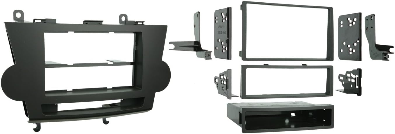 Metra 99-8222BR Single/Double DIN Installation Kit for 2008-2009 Toyota Highlander Vehicles, Brown