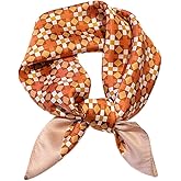 FEIBOON Mulberry Silk Scarfs Neck Scarf 21"x21" Small Square Scarfs hair scarf bandana for Women Gift Packed
