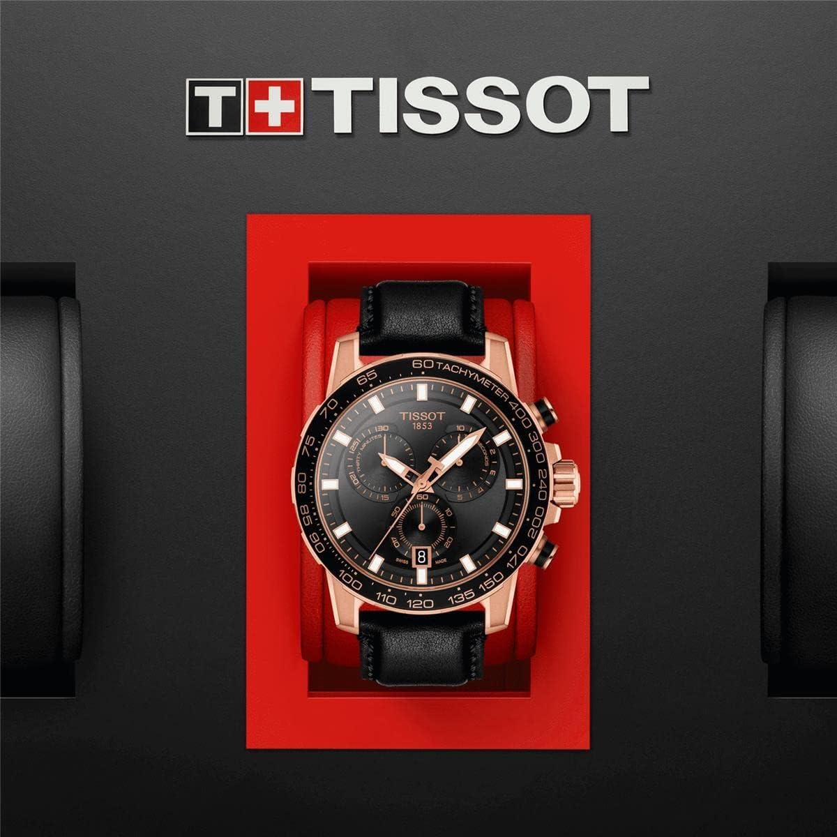 Tissot reloj casual de acero inoxidable Supersport para hombre negro T1256173605100 Tissot reloj casual de acero inoxidable Supersport para hombre negro T1256173605100