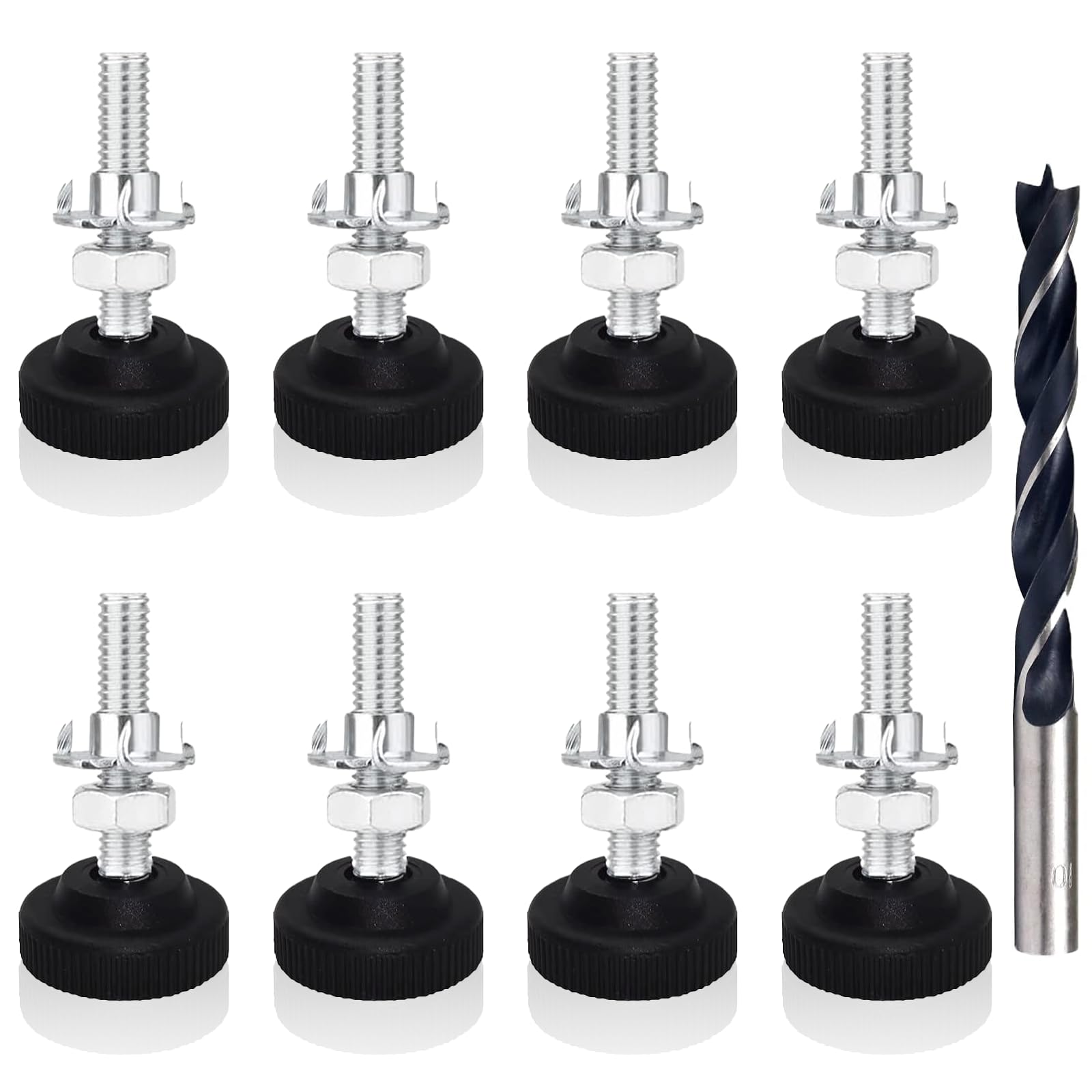 LFCFBH 8PCS Adjustable Feet for Furniture, Non-Slip Levelling Feet(M8 X 50mm)