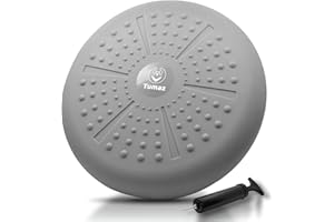 Tumaz Wobble Cushion - Wiggle Seat to Improve Sitting Posture & Stay Focused for Sensory Kids, Balance Disc to Relief Back Pain & Core Strength & Flexible Seating [Extra Thick, Pump Included]