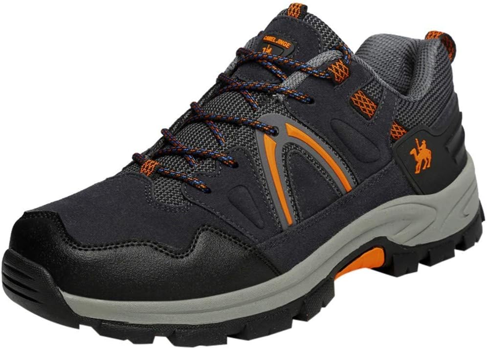 Poamen Steel Toe Safety Shoes Work Shoes Puncture Proof Work Sneaker Light Soft and Breathable