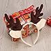 Tinksky Reindeer Antler Hair Hoop Christmas Kids Headband Headwear for Children Christmas Costume Party